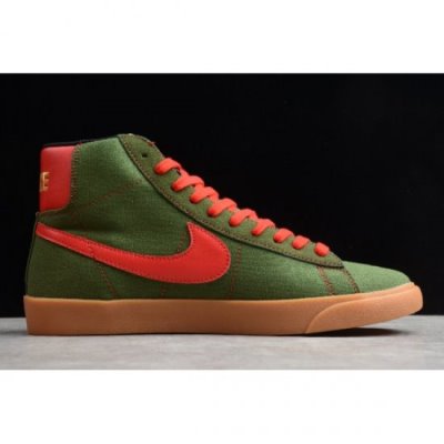 Nike Blazer Mid Qs Hh Army Yeşil Kaykay Ayakkabı Türkiye - XD3N2EVZ